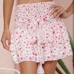 Ditsy Strawberry Skirt